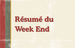 Résultats du week-end